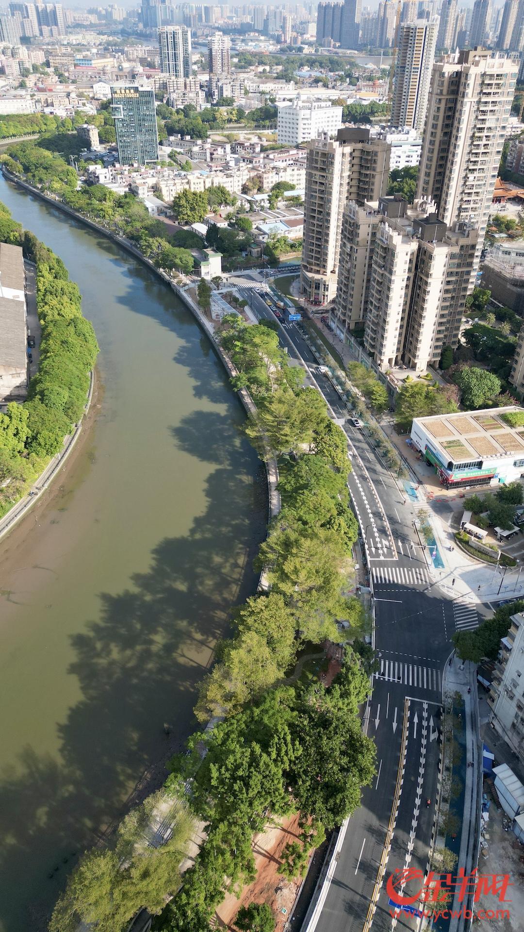 视频+图集｜打通4条断头路！广州荔湾花地河东侧道路（浣花西路-茶滘涌）建成通车(图4)