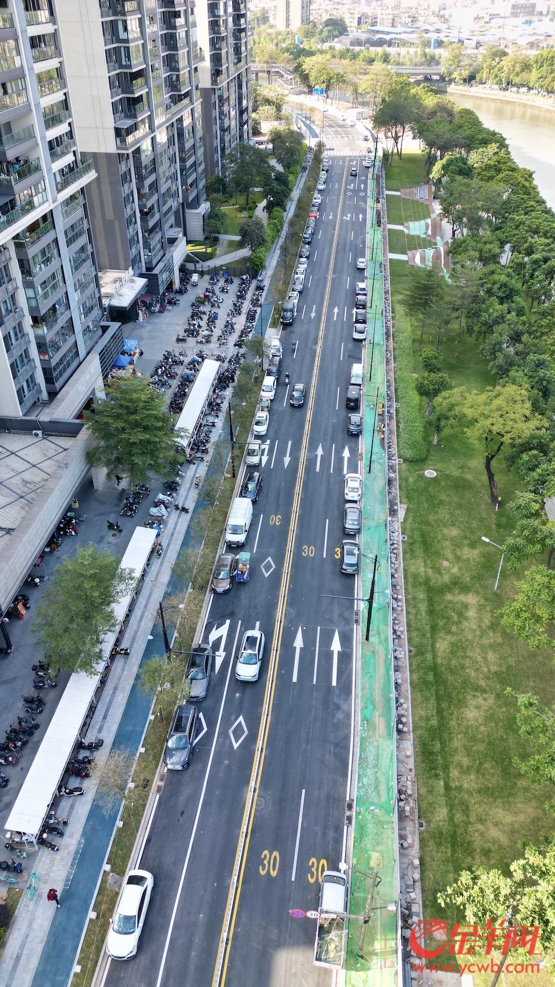 视频+图集｜打通4条断头路！广州荔湾花地河东侧道路（浣花西路-茶滘涌）建成通车(图7)