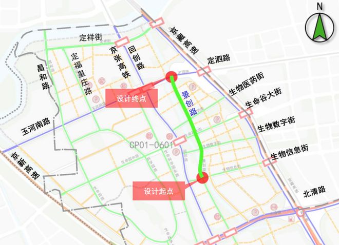 昌平多条新建道路密集启动！涉两个一级开发地块(图4)