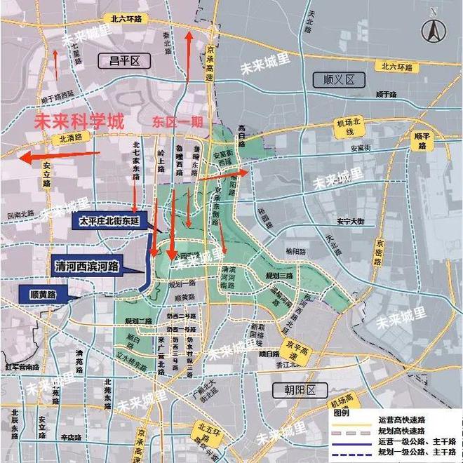 昌平多条新建道路密集启动！涉两个一级开发地块(图7)