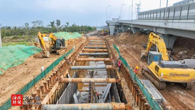 海口海文南路市政化改造工程预计3月底实现高压管线入廊需求